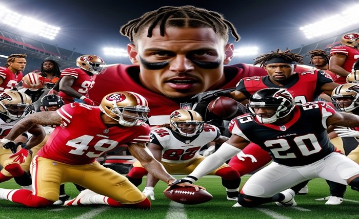 49ers Falcons Players